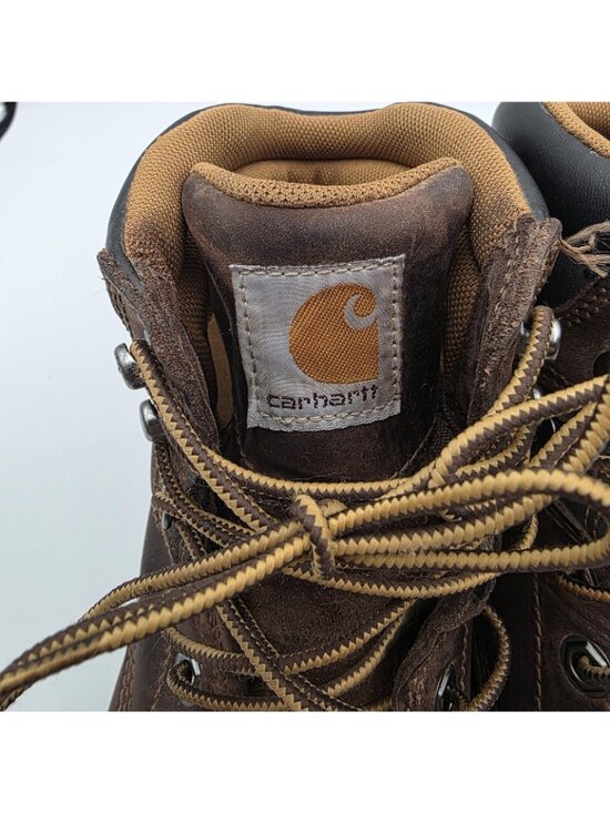 Carhartt CWF5355 Work Boots Womens 8.5 Brown Nubuck Steel Toe Slip Resistant